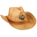 Embroiderable Straw Cowboy Hat w/ Braided Leather Band